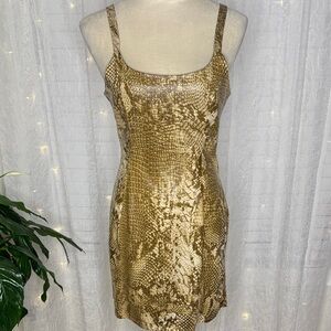 Love in Gold Mini Dress